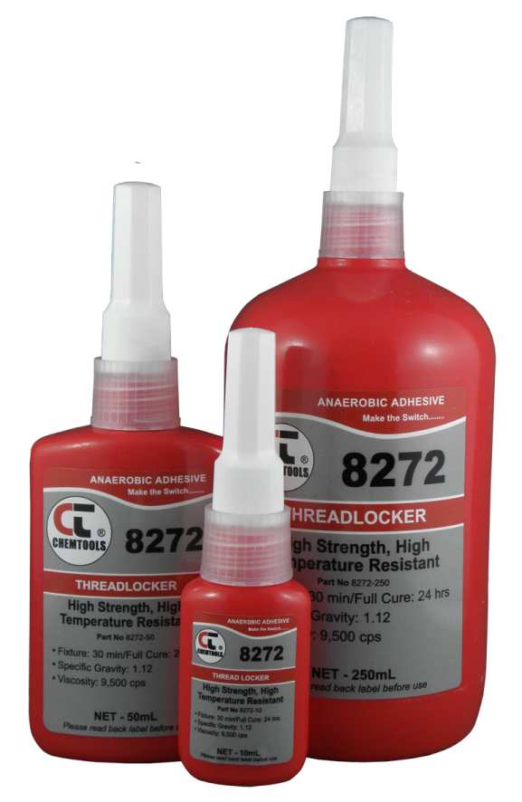 CHEMTOOLS HIGH STRENGTH PERMANENT HIGH TEMP THREADLOCKER 250ML